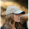 Heavy Brushed Twill Cap w/ Contrast Roll-Over Visor